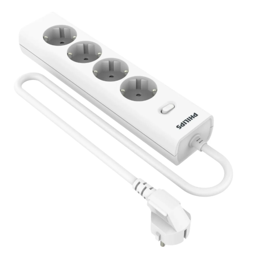 Сетевой фильтр Philips 4 Розетки с USB PD/QC3.0 (5/9/12В) 20Вт кабель - 3M белый Сетевой фильтр Philips 4 Розетки с USB PD/QC3.0 (5/9/12В) 20Вт кабель - 3M белый