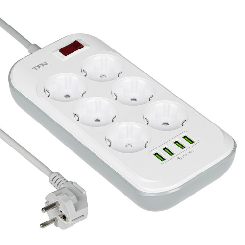 Сетевой фильтр TFN Power 3 белый (TFN-POWER3WH) Сетевой фильтр TFN Power 3 белый (TFN-POWER3WH)