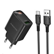 СЗУ Borofone BA95A Type-C, QC18W LED black
