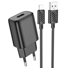 СЗУ Hoco C134A 1USB 12W+ каб.Lightning black