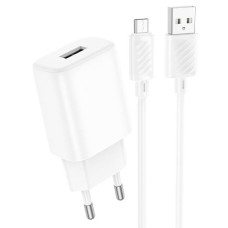СЗУ Hoco C134A 1USB 12W+Micro white