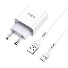 СЗУ Hoco C81A 1USB Type-C white