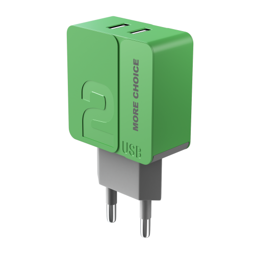 СЗУ More choice NC46 2USB 2.4A green