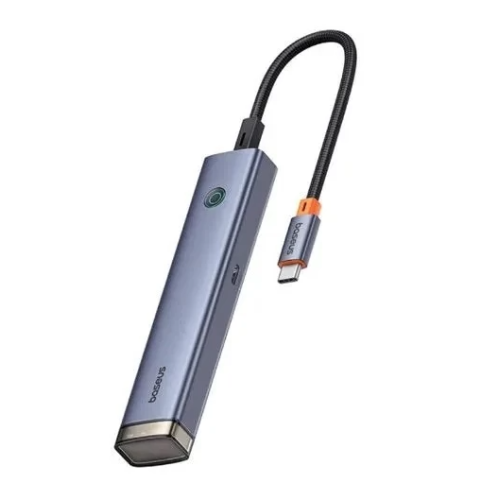 USB Hub Baseus UltraJoy Series 6в1 USB-C-HDMI4K 30Hz*1+USB3.0*2+USB2.0*1+Type-C3.0*1+PD*1 grey