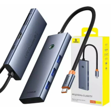 USB Hub Baseus UltraJoy Series 7в1 USB-C-HDMI4K 60Hz*1+VGA*1+USB3.0*4+PD*1 grey