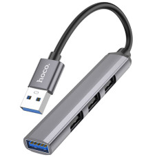USB Hub Hoco HB26 1USB+Type-C+3USB 2.0 grey