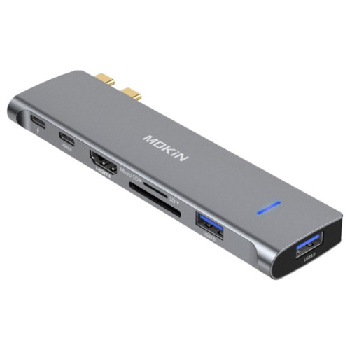 USB Hub Mokin 7 в 2 MOUC2206 для MacBook, HDMI, USB C, USB Ax2, PD, RJ45, SD/Micro SD USB Hub Mokin 7 в 2 MOUC2206 для MacBook, HDMI, USB C, USB Ax2, PD, RJ45, SD/Micro SD
