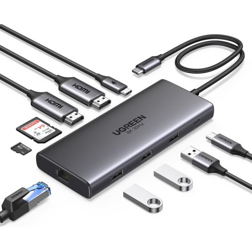 USB Hub Ugreen CM639 Revodok Pro 10-in-1 8K@30Hz(15534)