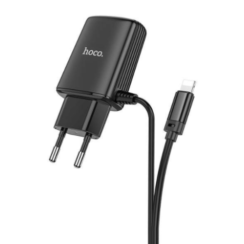 СЗУ Hoco C82A 2.4A 2USB+каб.Lightning black