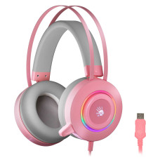 Наушники с мик A4Tech Bloody G521 pink 2.3м