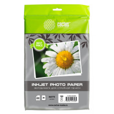 Фотобумага Cactus CS-MA410020ED A4/100г/м2/20л./белый матовое для струйной печати