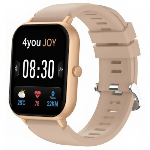 Часы Smart Watch 4you JOY gold(ремешок бежевый)