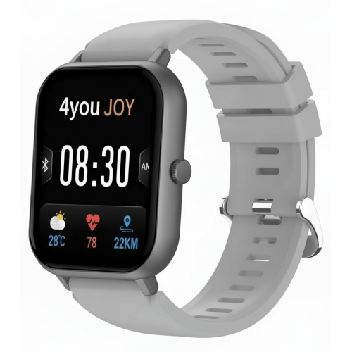 Часы Smart Watch 4you JOY silver(ремешок серый)