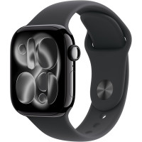 Часы Apple Watch S11 46mm Jet Black Aluminium Case with Black Sport Band(MEUW4LW/A)S/M