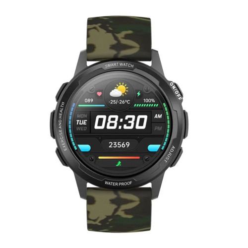 Смарт-часы BQ Watch 1.3 black+Cammo wristband