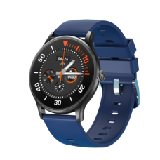 Смарт-часы с ф-цией измерения тем-ры, круглые Rungo W10 dark blue