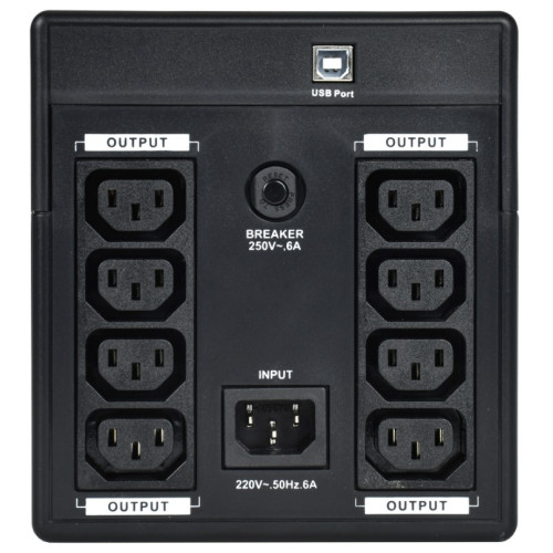 ИБП ITK Electra EET-1200VA-1-002 720Вт 1200ВА черный