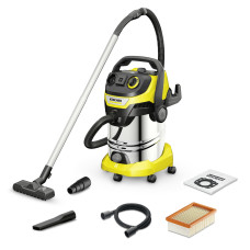 Строительный пылесос KARCHER WD 6 P S V-30/6/22/T 1300Вт (уборка:сухая/сбор воды) желтый 1.628-360.0
