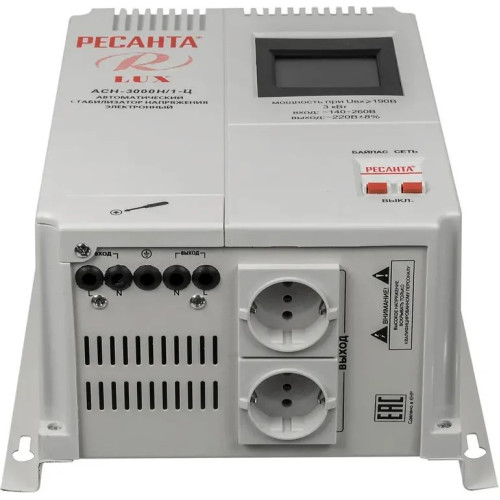 Стабилизатор напряжения Ресанта ACH-3000Н/1-Ц (63/6/21)