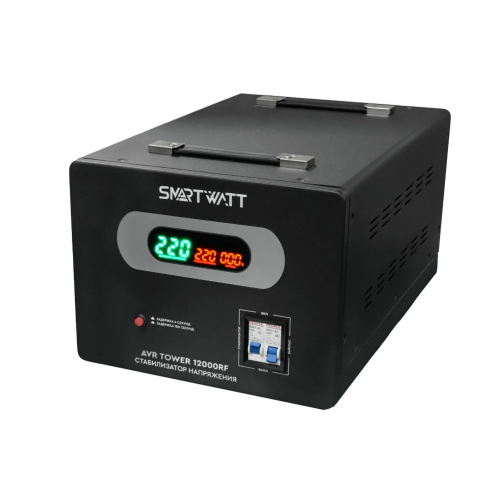 Стабилизатор напряжения Smartwatt AVR Tower 12000RF 12000ВА черный 4512020370001