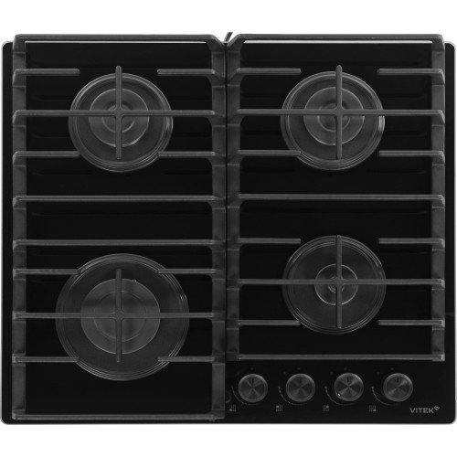 Варочная поверхность Vitek VGH6420BG (газовая) Стекло/Черный
