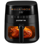 Аэрогриль Polaris PAF 6003W черный (1800Вт.6л.)
