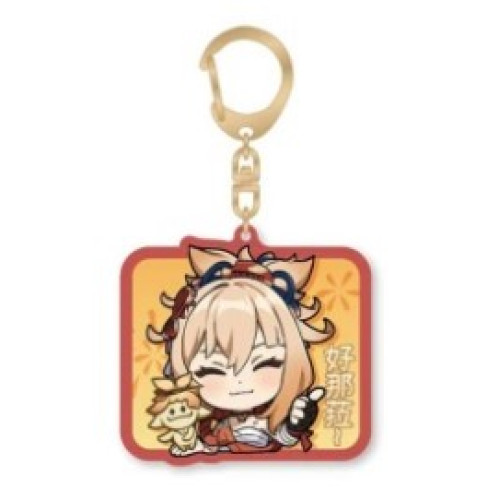 Брелок акриловый  Chibi Expressions Character Acrylic Keychain Yoimiya 2