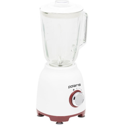 Блендер стационарный Polaris PTB 0821G Белый-Красный/White-Red (800Вт)