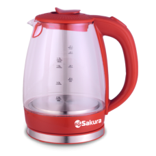 Чайник Sakura SA-2717R стекл подсв сочн арбуз