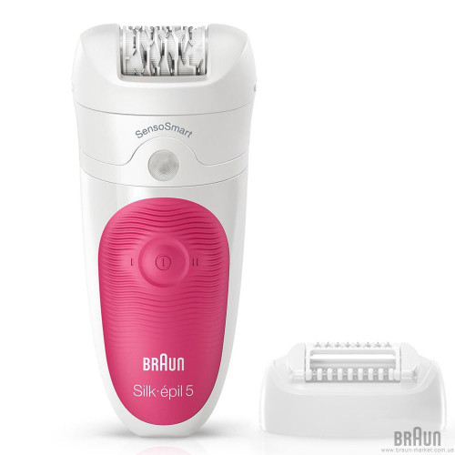 Эпилятор Braun SES 5/500 белый/розовый