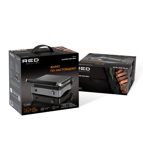 Гриль RED SOLUTION SteakPRO RGM-M814 черный/серый