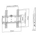 Кронштейн Ultramounts UM804F Black 23"-42" настен. фиксированный