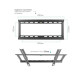 Кронштейн Kromax Ideal-3 black 22"-65" настен. фиксир