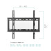 Кронштейн Kromax Ideal-3 black 22"-65" настен. фиксир