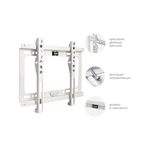 Кронштейн Kromax Ideal-5 white 15"-47" настен. фиксир (без SN)