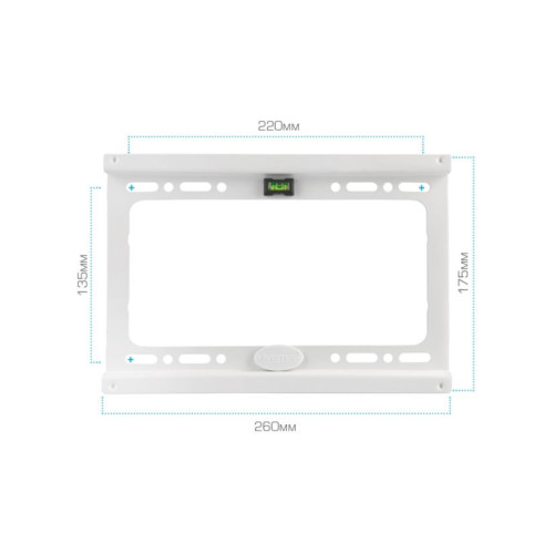 Кронштейн Kromax Ideal-5 white 15"-47" настен. фиксир (без SN)