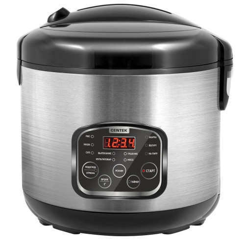 Мультиварка Centek CT-1490 черный-сталь