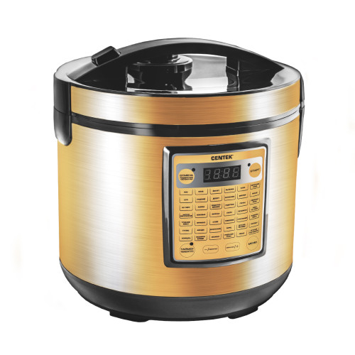 Мультиварка Centek CT-1495 черный-золотой Мультиварка Centek CT-1495 черный-золотой