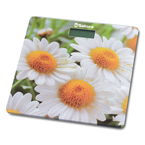 Весы напольные Sakura SA-5072CM ромашки