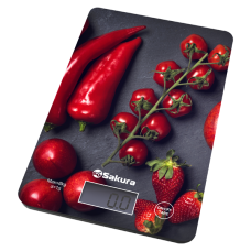 Весы кухонные SAKURA SA-6077BS перцы