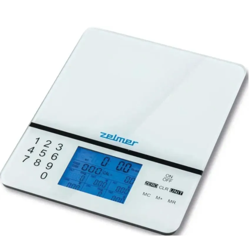 Весы кухонные Zelmer ZKS1500N White