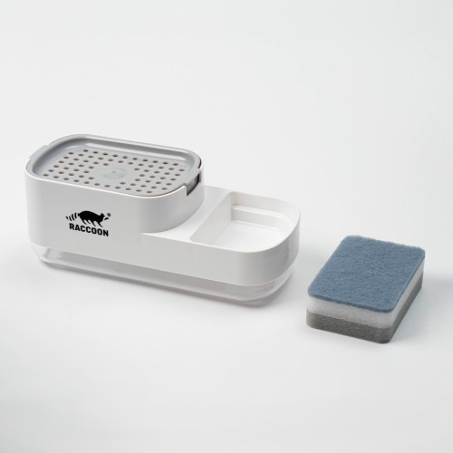 Дозатор с подставкой для губки Raccoon 550мл 9350608