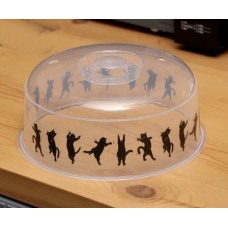 Крышка для СВЧ 25см прозр «Котики» 5506117