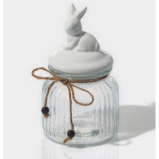 Банка для сыпучих Доляна «Зайка» 600мл 5287726