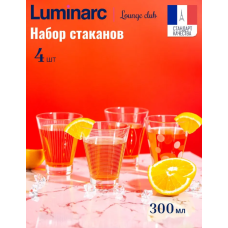 Набор стаканов "Лаунж клаб" исланд 300мл (4шт.) N5288-1