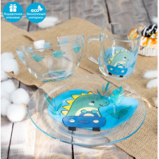 Набор детской посуды  "Динозаврик"3 предмета 7337134