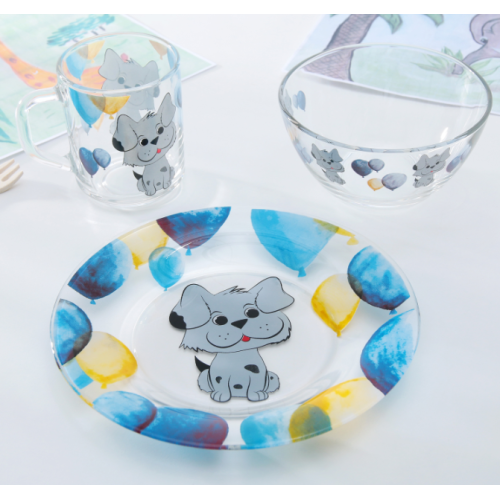 Набор детской посуды «Шарик» 3пр 4970984 Набор детской посуды «Шарик» 3пр 4970984