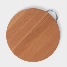 Доска разделочная с метал.ручкой 25см бук 1801071 Доска разделочная с метал.ручкой 25см бук 1801071