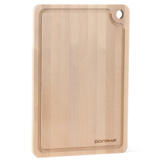 Доска разделочная деревянная с канавкой 33×22×1.5см берёза 1301859 Доска разделочная деревянная с канавкой 33×22×1.5см берёза 1301859