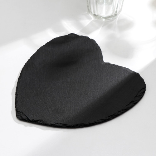 Доска для подачи Magistro Valley сердце 20см сланец 7038907